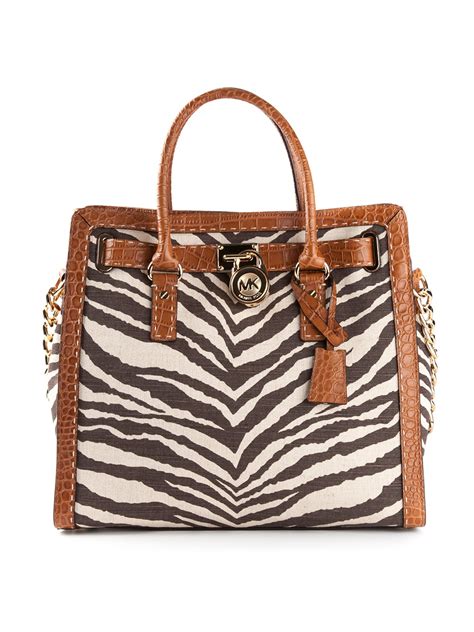 zebra print michael kors purse|Michael Kors Zebra Print Handbag for sale .